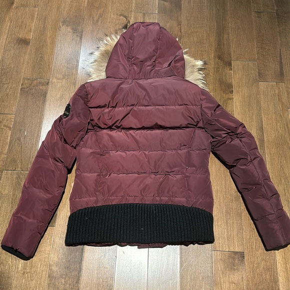 Oxygen down filled coat with real fox fur sz S - Picture 6 of 8